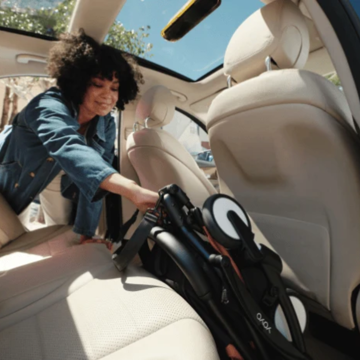 Stokke YOYO3 6+ Riviera Limited Edition Ultra-Compact Stroller - Capri/Black Frame - Ultra-Compact for Travel & Everyday Life
